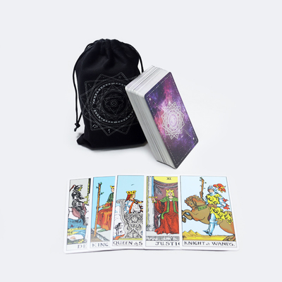 satın al Üretici baskılı mazo de tarot para principiantes özel baskı zarif kadife şal tarot destesi online manufacture