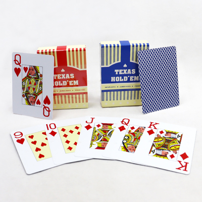 satın al Özel Tasarım Su geçirmez Jumbo Yazı Tipleri Kutusuyla Casino Oyun Kartları Özel Logo CMYK online manufacture