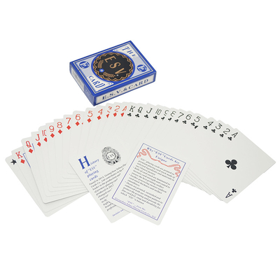 satın al Özel Logo Casino Kaliteli Alman Siyah Çekirdek Dokusu Kağıt Poker Oyun Deck online manufacture