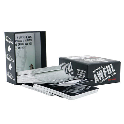 satın al Varnishing Print Drinking Game Question Cards Deck Custom Printing Drinking Truth or Dare Card Game for Adult with Box Printing Service online manufacture