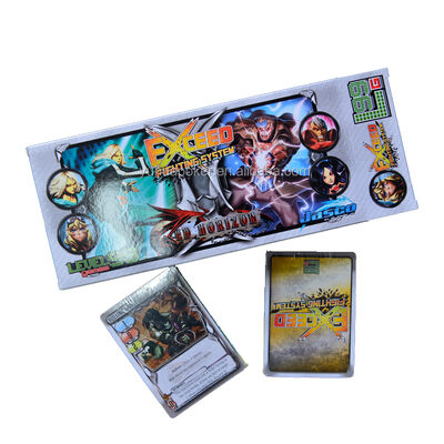 satın al Custom design accepted paper trading cards deck printing holographic game card battle character game online manufacture
