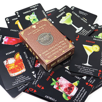 satın al Özel Tasarım Kırmızı Kenar Kağıt Poker Kartları Özel Baskılı Lüks Oyun Kartları online manufacture
