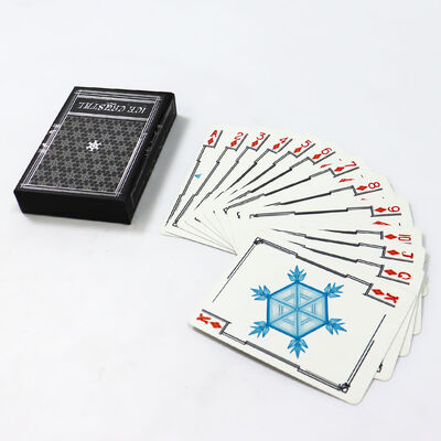 satın al 320gm Siyah Core Kağıt Özel Oyun Kartları Özel Tasarım Logo ile 57x87mm Boyutunda online manufacture