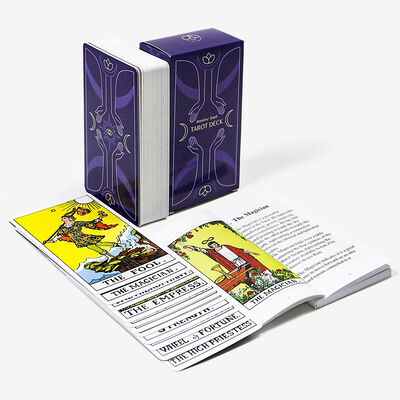 satın al Kişiselleştirilmiş Eğlence İçin CMYK Renkli Baskılı Özel Boyutlu Ahşap Tarot Kartları online manufacture