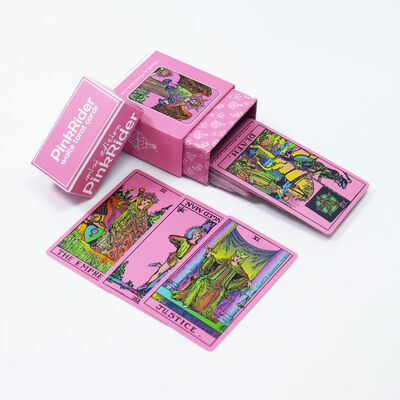 satın al Özel Tasarım CMYK Renkli Yazdırma Lak Finish Yazdırılabilir Tarot Kartları Deck online manufacture