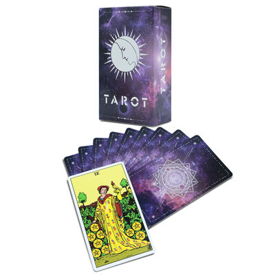 satın al Özel Baskılı 310gsm Siyah Çekirdekli Kağıt Tarot Kartları, Rehber Kitapçıklı ve Özelleştirilebilir Boyutlarda online manufacture