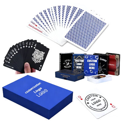 satın al Özel Kağıt Oyun Kartları OEM Baskılı 54 Poker Oyun Kartı Özel Kutu ve Özelleştirilebilir Kart Boyutu ile online manufacture