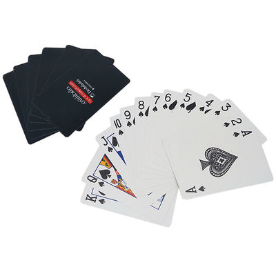 satın al 57x87mm Casino Plastik Özel Baskı Logo Barkodlu Oyun Kartları online manufacture