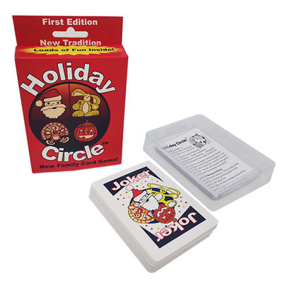 satın al Noel Tatili Oyun Kartları 57x87mm Çift Taraflı Tam Renkli Baskılı online manufacture