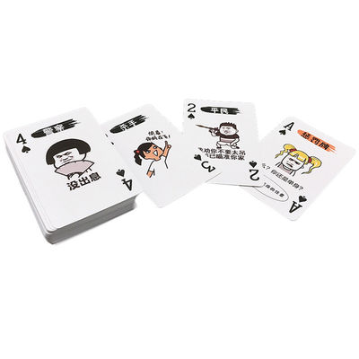 satın al 100 Kalıp Özel Oyun Kartları, 63x88mm Plastik Poker Kartları online manufacture