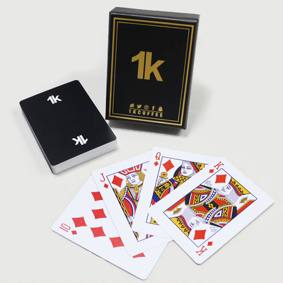 0.3mm Su geçirmez plastik oyun kartları Özel Logo Reklam Poker Deck Of Cards