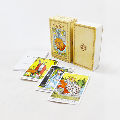 Kapalı Eğlence Tarot Kartları Şebeke Kutusu Kağıt Oyunları için Özel Baskı Oracle
