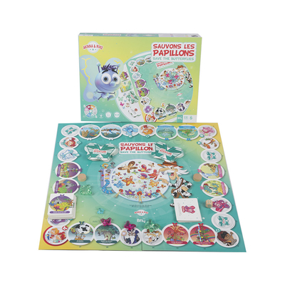 Özel Tasarım Baskı Masa Üstü CMYK/Pantone Renkli Çocuk Tahta Carrom Oyunu