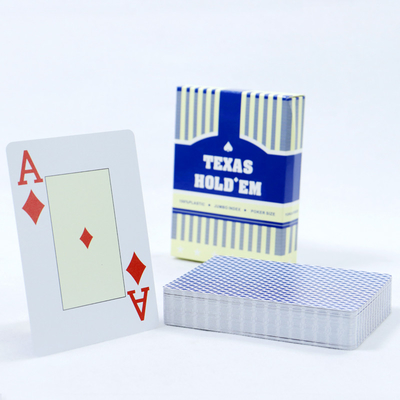 Rts Jumbo Eğlenceli Plastik Oyun Kartları Özel Baskı Özel Poker Decks
