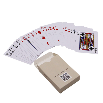 Oyun Poker Kartları Dayanıklı PVC ve Kağıt Tahta Yapılmış Kutu Özel Deck ile
