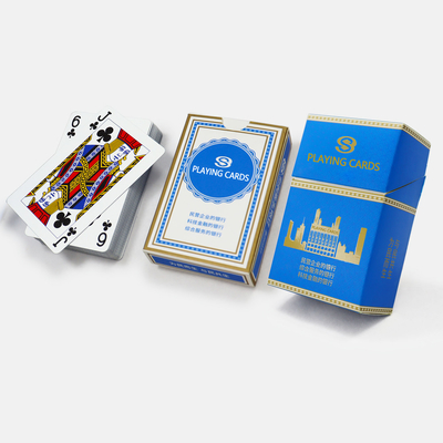 Özel Tasarım Plastik Sigara Kutusu İki Deck Poker Kart Oyunları Kurumsal Kültür