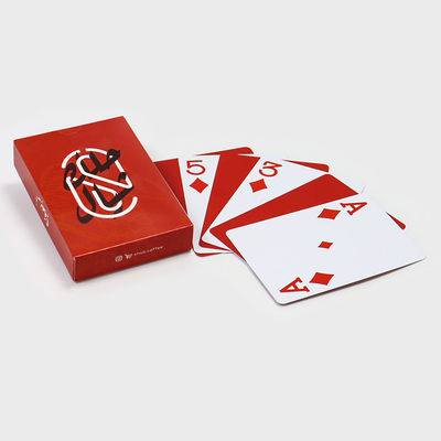 Kişiselleştirilebilir Lüks Plastik Pvc Dayanıklı Oyun Kartları Deck Kutusuyla Poker Kartı Baskı