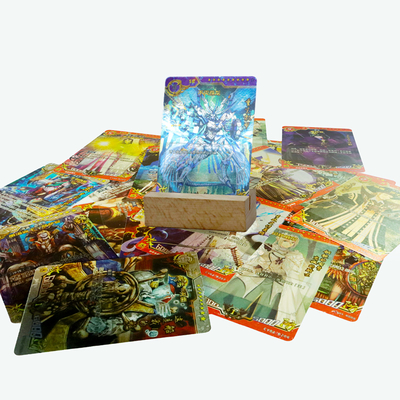 Baskı Klasik Karikatür Karakteri Lazer Pokemoned Oyun Kartları Özel Tasarım
