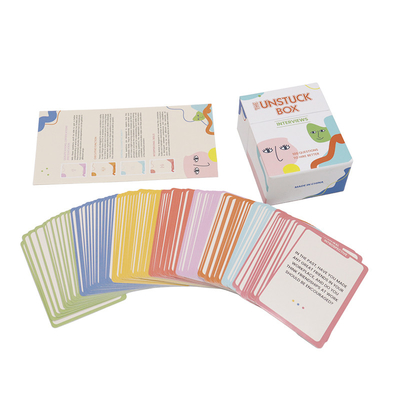 63x88mm veya Dışarıdaki Piknikler için Özel Eğlenceli Oyuncaklar Ebeveyn-Çocuğu Etkileşimli Kart Oyunu