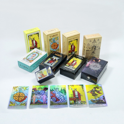 Yeni başlayanlar için şans oyunu 78 Tarot kartı rehberli farklı dillerde