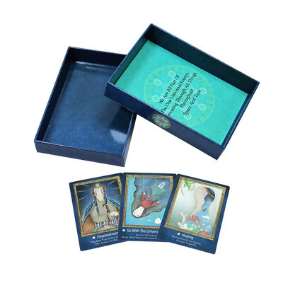 CMYK 4 Renkli Offset Baskı ve Rehberlik İçerilen Özel Tasarımlı Tarot Kartları
