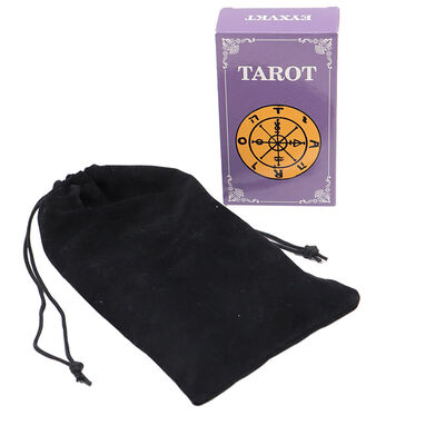 Özel Tasarım 57*87mm Baskılı Tarot Kartları Kaplamalı Kağıt Malzemeli