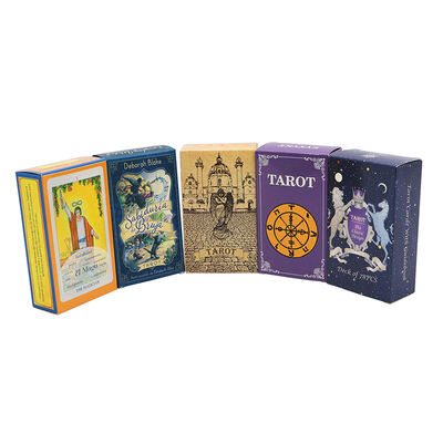 CMYK 4C ofset baskı ve rehber dahil özel tasarımı Tarot kartları