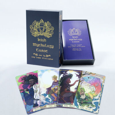 Kılavuzlu Özel Basılabilir Tarot Kartları - 310gm Siyah Çekirdek Kağıt & Özel Boyut