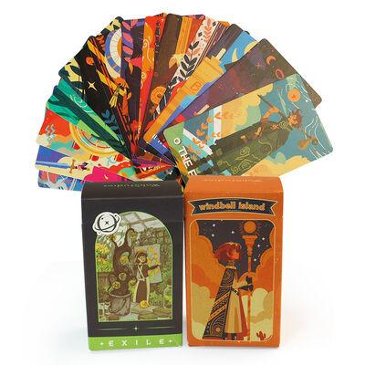 Özel Boyutlarda Promosyonlar İçin Parlak Kaplamalı, Özel Tasarım, Çevre Dostu, Yazdırılabilir Tarot Kartları