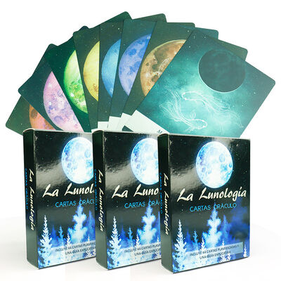Özelleştirilebilir Tasarımlar Çevre dostu kağıt Büyükler için ayrıntılı kılavuzlu Tarot kartları