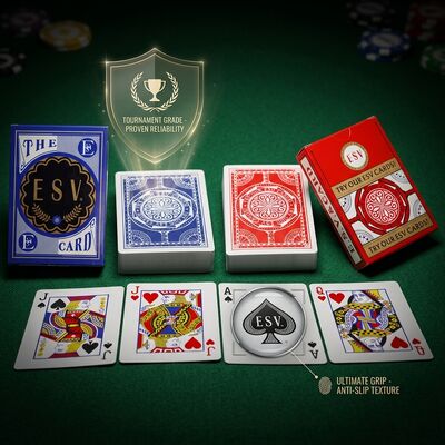 Turnuva Derecesi Profesyonel Poker Şampiyonası Etkinlikleri İçin Yüzde 100 Plastik Oyun Kartları
