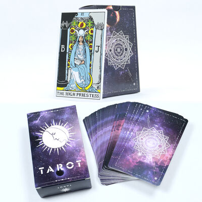 Guangzhou Yuhua Oyun Kartları Kitapla Özel Tarot Kartları Deck Toptan Satış Yüksek Kaliteli Kağıt Tarot