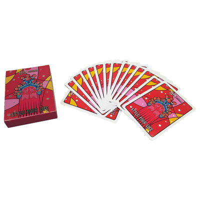Vernikleme Kişiselleştirilmiş Poker Kartları, 57*87mm Özel Köprü Kartları