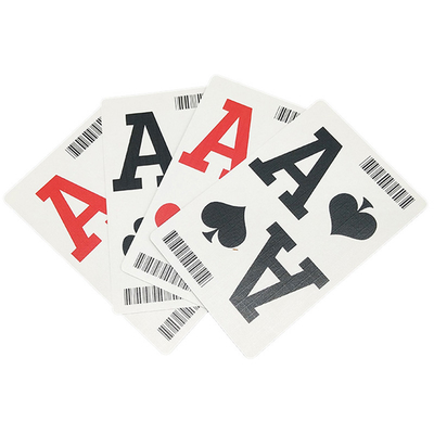 Arka Yüze Özel Poker Oyun Kartı Logo Baskısı CMYK Renkli