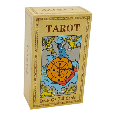 Altın Folyo Yazdırılabilir Tarot Deste Kartları 57x87mm Mat Laminasyon